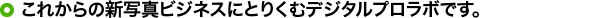 ���ꂩ��̐V�ʐ^�r�W�l�X�ɂƂ肭�ރf�W�^���v�����{�ł��B